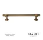 Knurled Cabinet Handle 160mm - Bronze