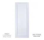 1 Panel White Primed Shaker Style Door - 44mm