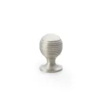 25mm Alexander and Wilks Caesar Cupboard Knob on Round Rose - Satin Nickel