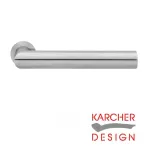 Rhodos Invisible Lever on Round Rose Door Handles - Karcher - SSS