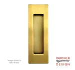 Karcher Sliding Door Handle 120 x 41 x 12mm - Satin Brass
