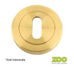 ZPZ Escutcheon Keyhole Profile - Favo Satin Brass