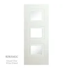 Bergerac 3P Premium Primed White - Glazed Clear