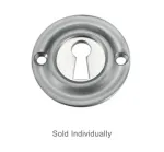 Fulton & Bray Keyhole Escutcheon Satin Chrome