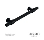 Harlington Premium Knurled Cabinet Handle 320mm - Matt Black