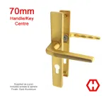 Hoppe Frankfurt Aluminium-Gold Handles 70mm PZ