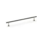 192mm Alexander and Wilks Round T-Bar Cupboard Pull Handle - Polished Nickel