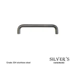 Mandalay D-Bar Cupboard Handle Stainless Steel - 128mm C/C