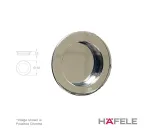 Hafele Round Flush-Pull Handle 50mm - Polished Chrome