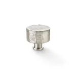 35mm Alexander and Wilks Leila Hammered Cupboard Knob - Satin Nickel