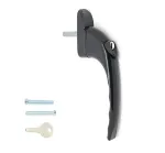 30mm Inline Espag Window handle Black