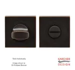 Square Karcher Bathroom Turn & Release Oil Rubbed Bronze