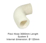 System 5 - Flexi Hose, Flame Retardant PVC - 120mm x 3000mm