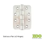 Grade 13 Ball Bearing Hinge Stainless Steel Radius Corners