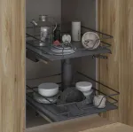 To suit 450mm Cabinet -  Soft Close Storage Basket Solid Base