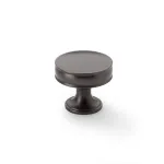 38mm Alexander and Wilks Lynd Cupboard Knob - Dark Bronze