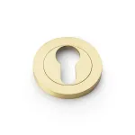 Alexander and Wilks Euro Profile Concealed Fix Escutcheon - Satin Brass