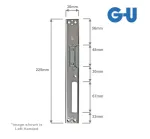 GU/FERCO Receiver to suit UPVC Door (Latch & Deadbolt)