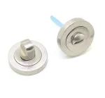 Fortessa Satin Nickel Round Bathroom Turn & Release