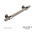 Harlington Premium Knurled Cabinet Handle 160mm - Polished Nickel