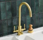 Clearwater Tri-Spa Satin Brass Tap
