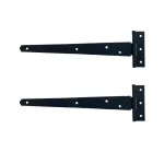 252mm (10") Light Duty Tee Hinges Black Powder coated (Pack of 2)