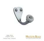 Heritage Brass Single Robe Hook Satin Chrome