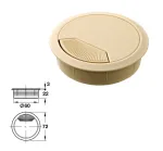 Cable Outlet,   60mm - Beige