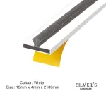 15mm Fire & Smoke Intumescent Seal - White