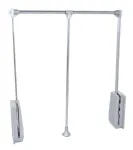 580-800mm - Adjustable Wardrobe Rail - 12kg Max