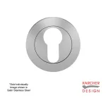 Euro escutcheon to suit Karcher Lever on Rose Satin Stainless Steel