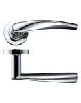 Vesta Lever on Rose Door Handles Zoo Hardware - CP
