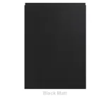 22mm Handless Vinyl Door/Drawer Front - Black Matt