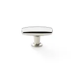 47mm Alexander and Wilks Romulus Soap Bar Cupboard Knob - Polished Nickel