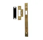 Faceplate & Receiver to suit Vier Zin Latch - Satin Brass PVD Finish