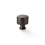 30mm Alexander and Wilks Leila Hammered Cupboard Knob - Dark Bronze