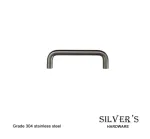 Mandalay D-Bar Cupboard Handle Stainless Steel - 96mm C/C
