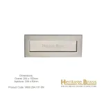 Heritage Letterplate 254 x 102mm Satin Nickel