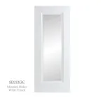 Moulded Shaker Style Door White Primed - Glazed Clear
