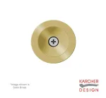 Karcher Finger pull 29 x 20mm - Satin Brass