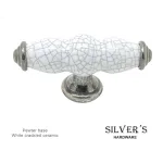 Winchester T Knob Pewter White Crackled