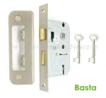 Basta 63mm (2 ½") Satin Nickel Sashlock