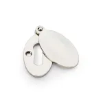 Alexander and Wilks Ellipse Escutcheon with Harris Design Cover - Polished Nickel