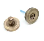 Fortessa Antique Bronze Round Bathroom Turn & Release