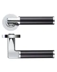 Milan Lever on Rose Door Handles Zoo Hardware - CP/MB