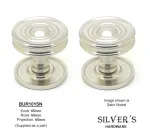 Burlington Ringed Mortice Knobs Satin Nickel
