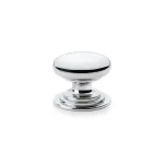 38mm Alexander and Wilks Waltz Cupboard Knob - Polished Chrome