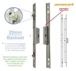 20mm Backset Avocet 800mm Offset Espag Window Lock