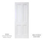 4 Panel Moulded White Primed Door 44mm