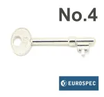 No.4 EuroSpec 2 Lever Sashlock Key - Spare Keys for E&S Locks